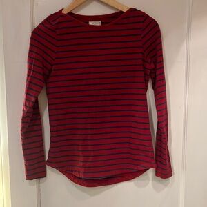 Fat Face red and navy stripped shirt